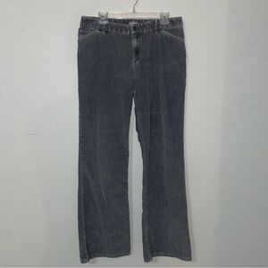 J. Jill Corduroy Pants Women's Mid Rise Stretch Gray Casual Relaxed Size 14